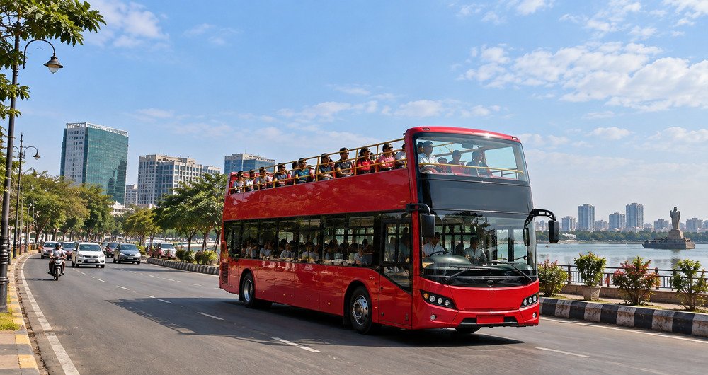 Hyderabad Open Top Double Decker Tourist Buses