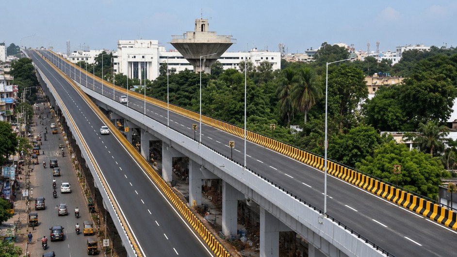 Hyderabad Nalgonda X Roads flyover